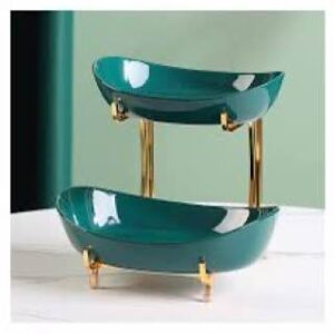 966546f6-77ab-4ad5-aaed-985667f12422.jpg Підставка для закусок в скандинавському стилі 2-шарова смарагдовий