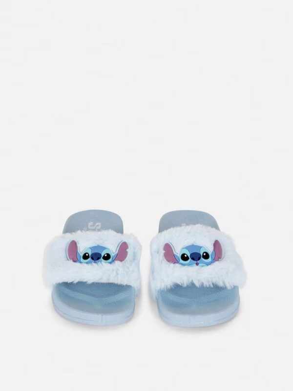 Шльопанці дитячі резинові "Stitch" Primark з еко-хутром