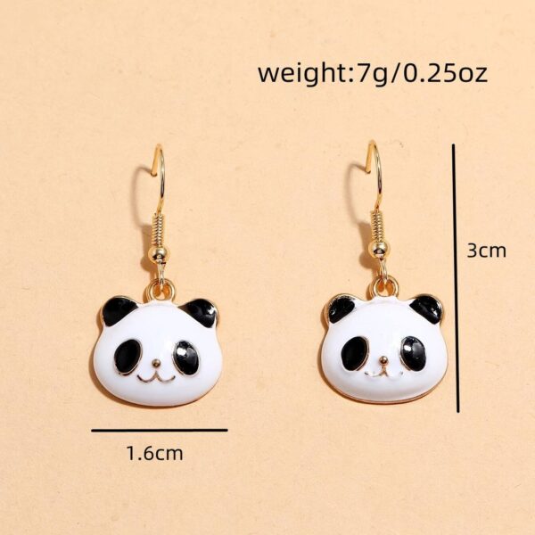 Сережки в стилі DIY "Панда"