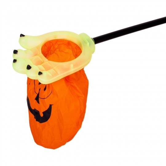 Декор на Хелловін "Смерть або цукерки" неон 53 см