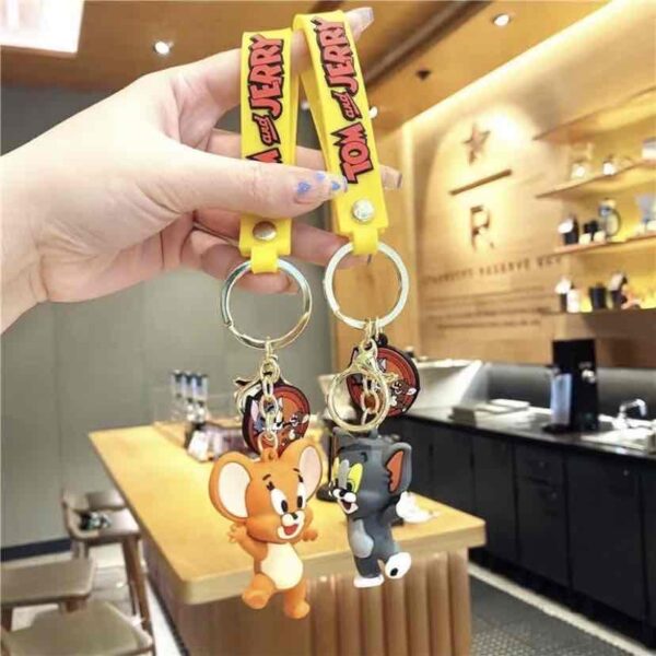 Брелок силікон "Том&Джеррі» з ремінцем