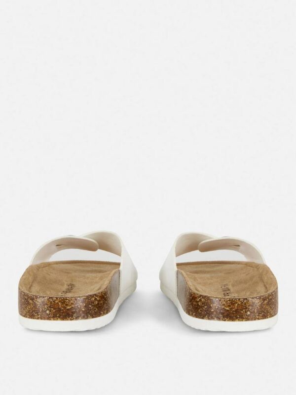 Шльопанці-Сандалі жіночі Primark з пряжкою білі