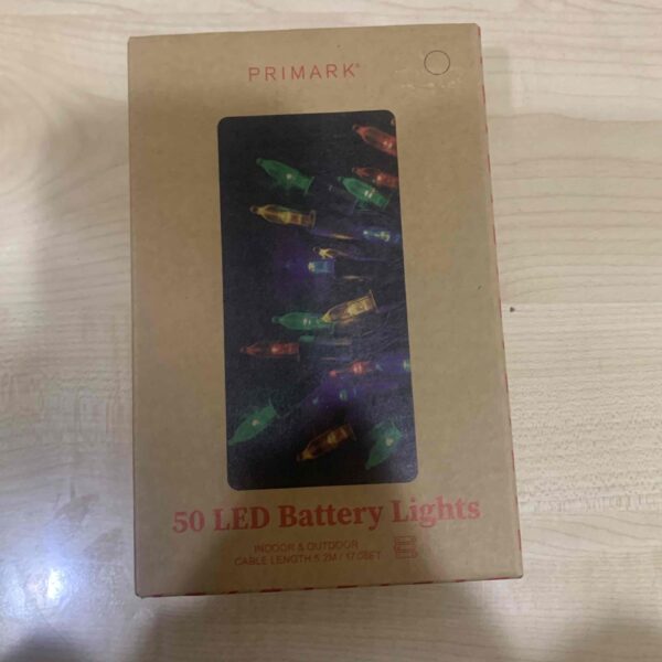 Гірлянда портативна Primark 50 LED 5.2 м кольорові лампочки