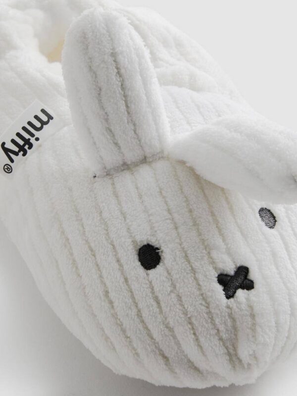 Тапочки-3D жіночі "Miffy" Primark плюшеві в рубчик білі