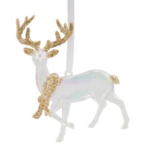 9cb8e4d3-5b64-46de-9738-eff7c452414b.jpg Ялинкова прикраса "Дивовижний Олень" 12,3 см білий (пластик)