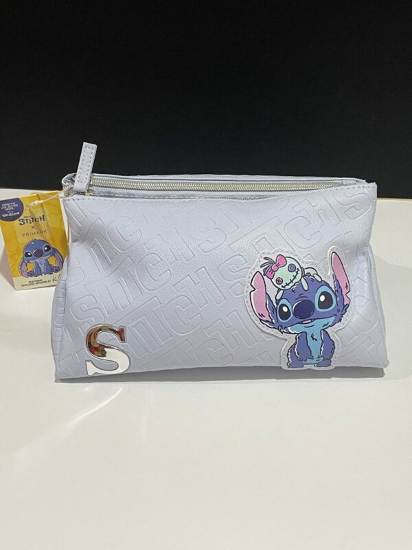 Косметичка розкладна «Stitch» Primark на 3 відділення блакитна