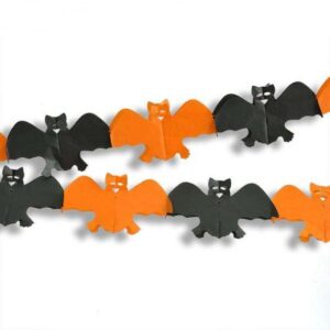 Гірлянда на Хелловін прапорці «Кажани»