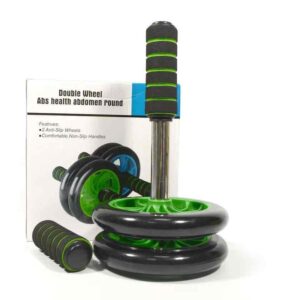 Тренажер-колесо для пресу Double Wheel ABS Health Abdomen Round Подвійне LF227