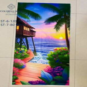 Рушник пляжний "Будиночок на морі" (90х180 см)