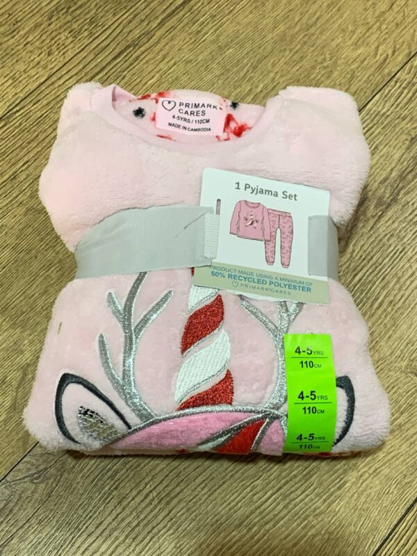 Піжама дитяча Primark "Єдиноріг" флісова пухнаста