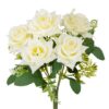 Штучний букет "Троянда Марта" кремовий 27 см