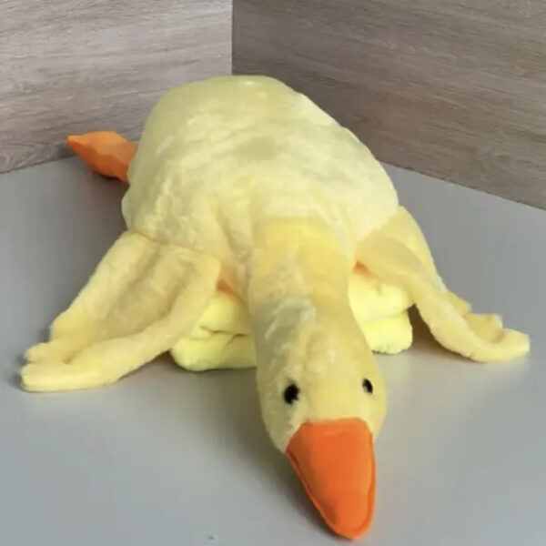 Іграшка-подушка-плед плюшева "Гусь-обнімусь" 130 см