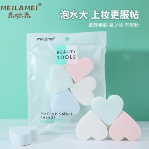 a438e763-2b80-4098-9806-7db79da49439.jpg Спонж для макіяжу Meilamei гідрофільна сердечка (MLM-E512) 4 шт