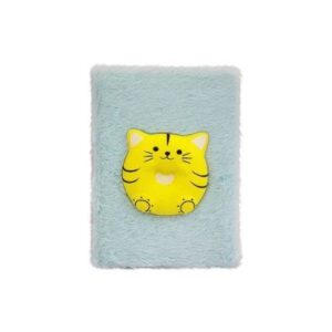 Блокнот А5 плюшевий WB "Котик-донат" зі сквішем 80арк.