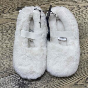 Тапочки-балетки дитячі H&M пухнасті білі