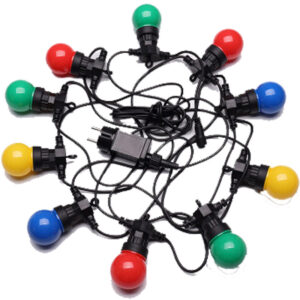 Гірлянда для декораціі, водонепроникна, 5 метрів 10 лампочок кольорових