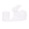 Підсвічник керамічний "Кролик" 10*6.5*6.5 см білий