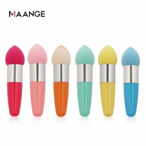 Спонж для макіяжу з ручкою мікс кольорів