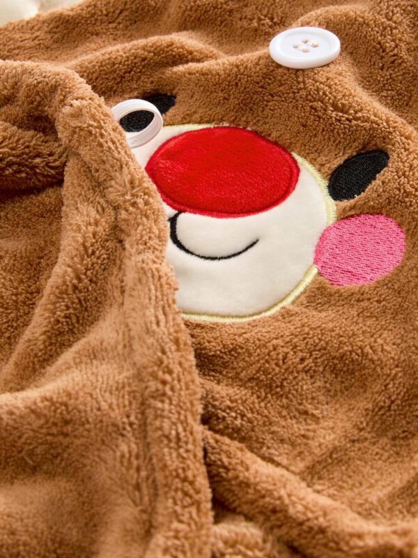 Тюрбан для сушки волосся дитячий "Оленя" Primark флісовий коричневий