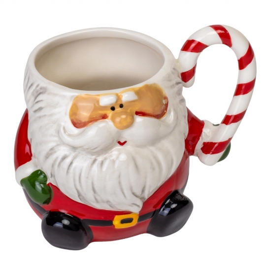 Чашка керамічна Новорічна "Санта Клаус" 450 мл