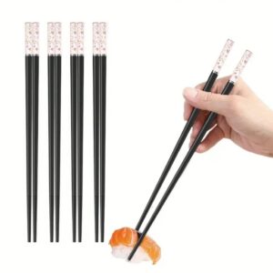 a835c952-37e3-4997-b9cd-7e6e5952dc4d.jpg Палички для суші "Сакура" чорні з акриловою вставкою