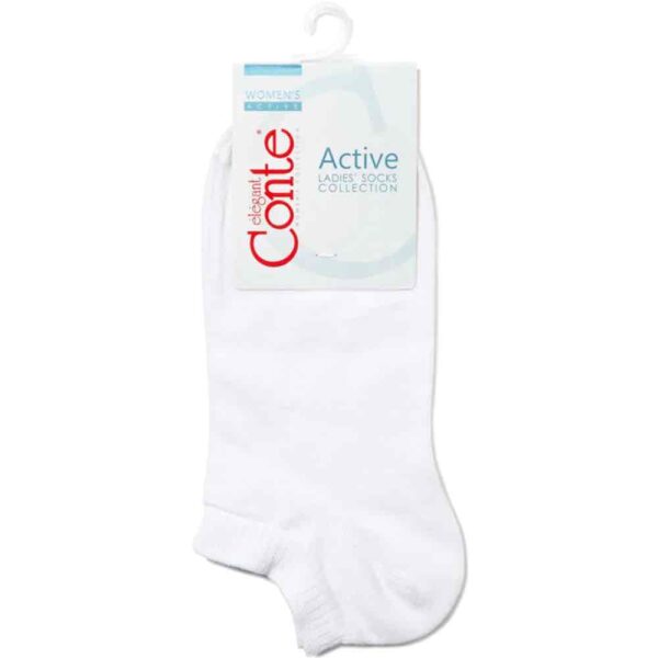 Шкарпетки жіночі бавовняні Conte ACTIVE (15С-46СП) ультракороткі