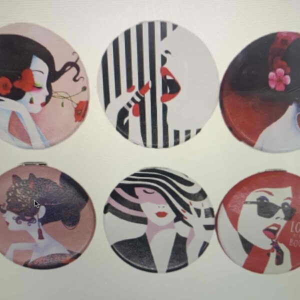 Дзеркальце компактне "Модниця" 7 см