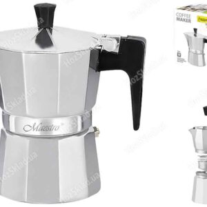 Кавоварка гейзерна MAESTRO ESPRESSO MOKA (3 порції) 150 мл металік