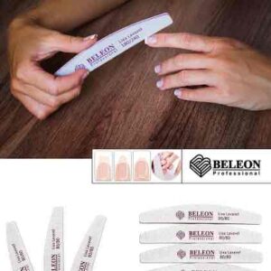 Пилочка для нігтів 80/100 Beleon однотонна