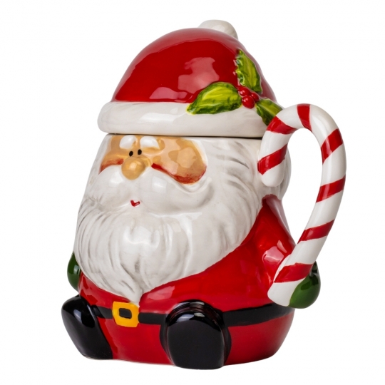 Чашка керамічна Новорічна "Санта Клаус" 450 мл