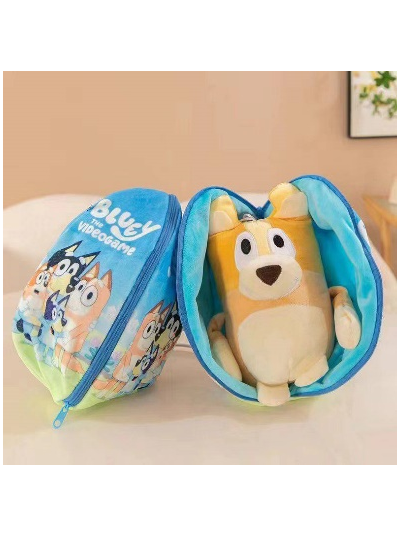 М’яка іграшка-трансформер "Bluey" в сумочці