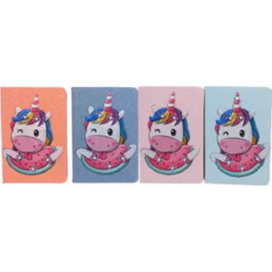 Блокнот А5 "Єдиноріг з перлами та кавуном" у коробці 80арк.