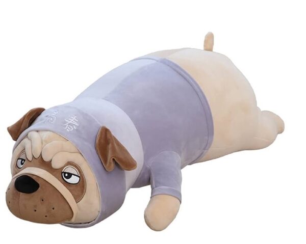 М'яка іграшка-Батон "Собачка Мопс" 90 см подушка-обнімашка
