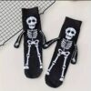 Шкарпетки на Хелловін "Скелет" середні розмір UNI