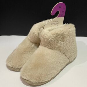 Тапочки-чобітки жіночі Primark плюшеві (устілка меморі) антиковзання беж