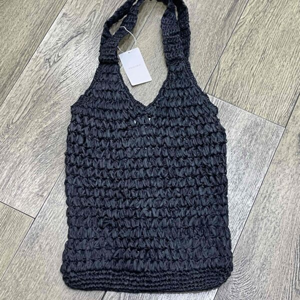 Сумка-шоппер плетена солома Primark чорна
