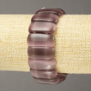 b24d8d63-caff-4c76-9dca-db95a88fa979.jpg Браслет натур. Котяче око рожеве прямокутна округла ланка 25х10 мм стрейч