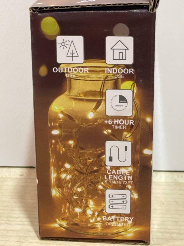 Гірлянда/Підсвітка декоративна для пляшки 50 LED 5,1м Primark