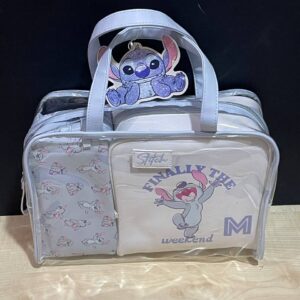 Набір косметичок 3 в 1 "Stitch/Стітч" Primark прозоро-блакитна