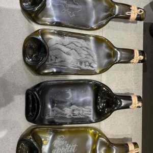 Тарілочка-пляшка для закусок "Wine" з гравіюванням