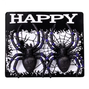 Декор на Хелловін "Чорні павуки" 13 см