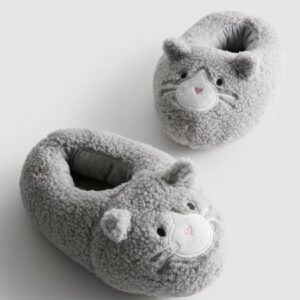 Тапочки-3D жіночі "Мишки" Primark тедді сірі