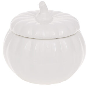 b64e1b83-e364-41b5-959c-73b4c6af534b.jpg Цукорниця "Гарбуз" з ложкою та кришкою біла, 300 мл