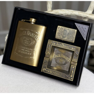b69181a3-99c3-4210-b153-edb0d3160bba.jpg Набір чоловічий подарунковий "Jack Daniels" Фляга/запальничка/ попільничка (23*17,5*4 см)