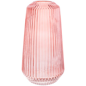 Ваза скляна "Peach blossom" ніжний персик 25 см