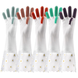 b7813677-59f8-4b5e-b4bd-f57db03a83a1.jpg Рукавиці побутові латексні гумові водонепроникні, ультраміцні, з ромашками хвилястий край + пухирці розмір L, білі