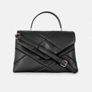 b8c95a69-4c59-4381-84a5-d8b7a9d4bb58.jpg Сумочка-конверт Primark дута стьобана чорна