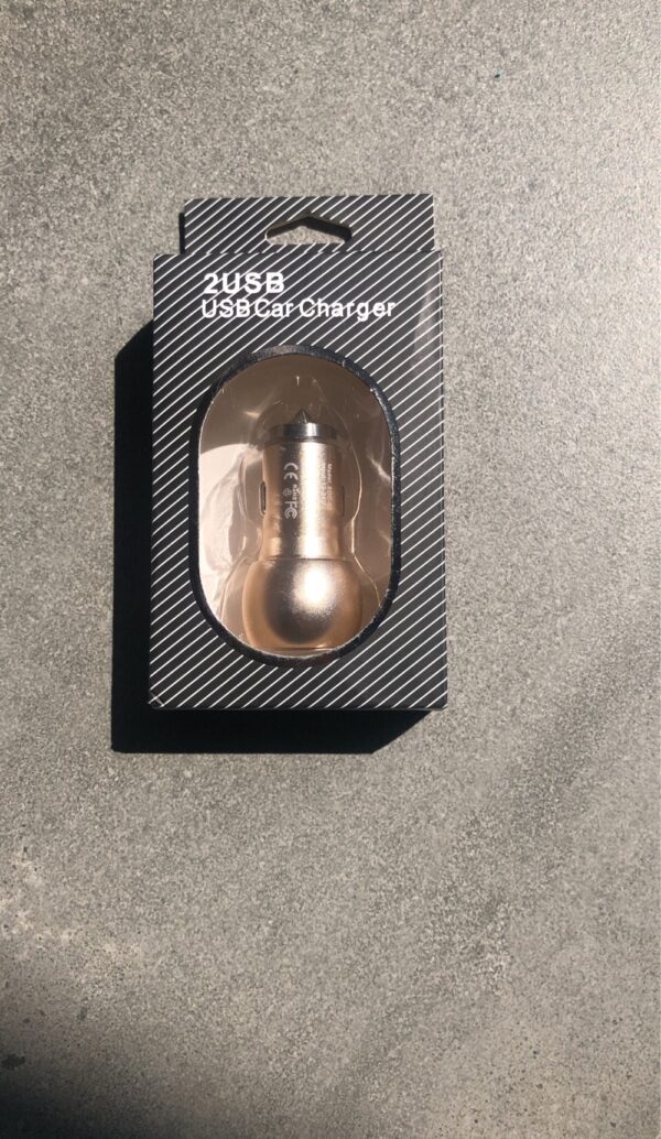 REMAX CAR CHARGER Smart Design qualcom quick charge(2 USB ports), золото