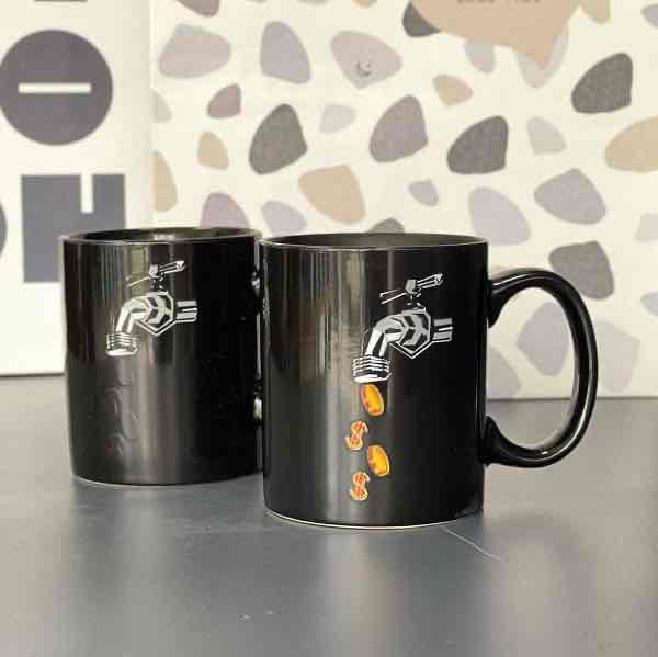 Чашка-хамелеон "Гроші рікою" керамічна, 320 мл