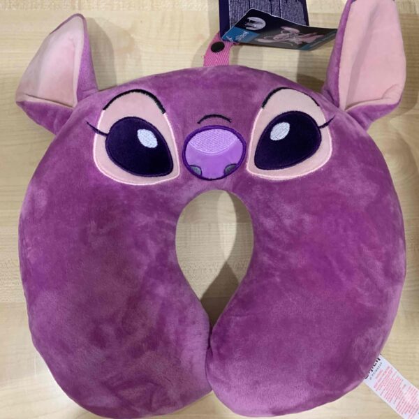 Подушка U-подібна для подорожей "Стітч" Primark фіолетова